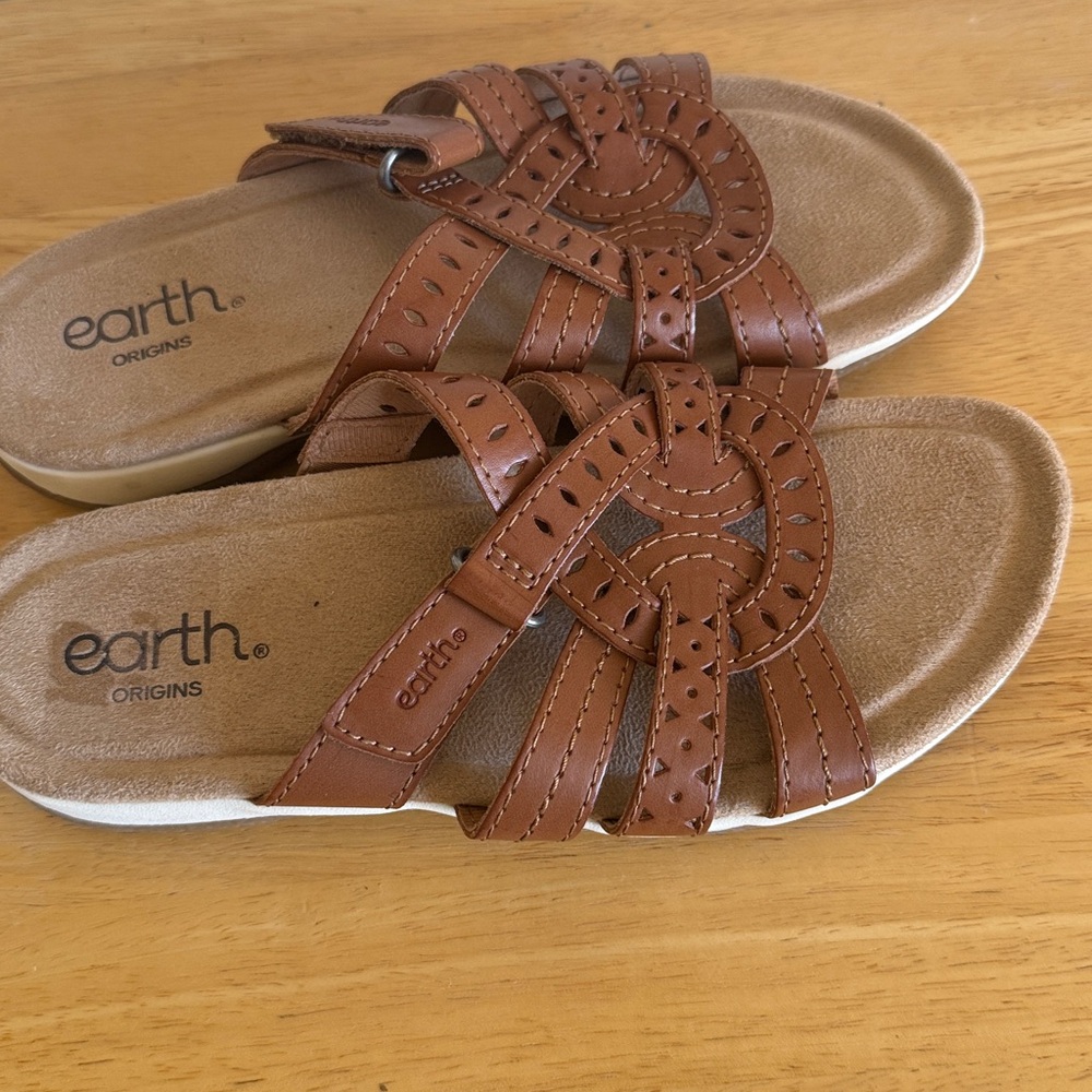 Earth Origins Sassoni Womens Sandals Size 7 Brown - Picture 4 of 16